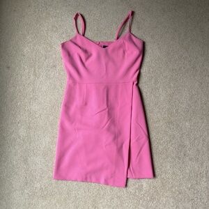 French Connection Pink Mini Dress with Straps Size 2